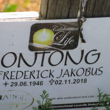ONTONG Frederick Jakobus 1946-2018