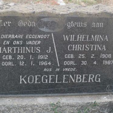 KOEGELENBERG Marthinus J. 1912-1964 &amp; Wilhelmina Christina 1908-1987