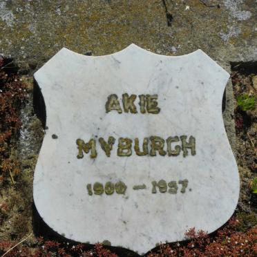 MYBURGH Akie 1900-1937