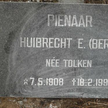 PIENAAR Huibrecht E. nee TOLKEN 1908-1998