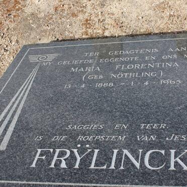 FRYLINCK Maria Florentina nee NOTHLING 1888-1965