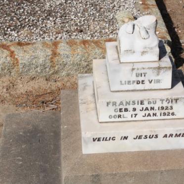 TOIT Fransie, du 1923-1926