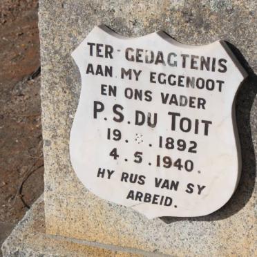 TOIT P.S., du 1892-1940