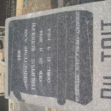 TOIT Philippus Rudolph, du 1894-1964