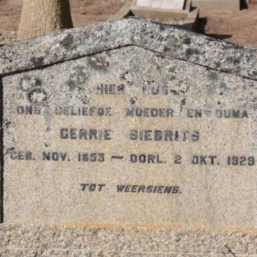 SIEBRITS Gerrie 1853-1929