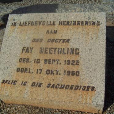 NEETHLING Fay 1922-1960