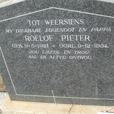 ? Roelof Pieter 1921-1954