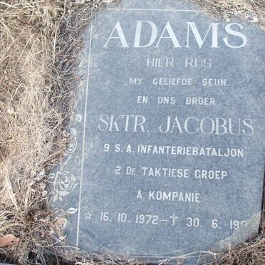 ADAMS Jacobus 1972-1992