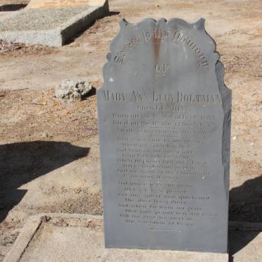 BOLTMAN Mary Ann Lucy nee LINNIHAN 1833-1878