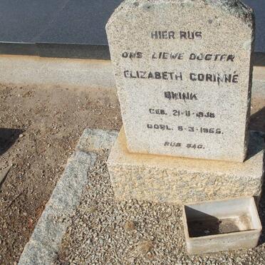 BRINK Elizabeth Corinne 1938-1955