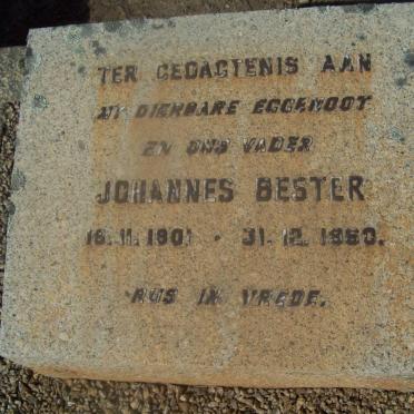 BESTER Johannes 1901-1950