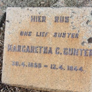 GUNTER Margaretha C. 1860-1944
