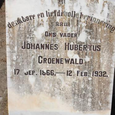 GROENEWALD Johannes Hubertus 1866-1932