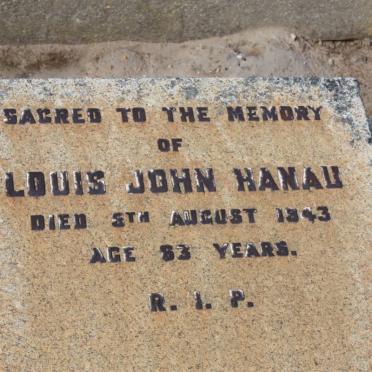 HANAU Louis John -1943