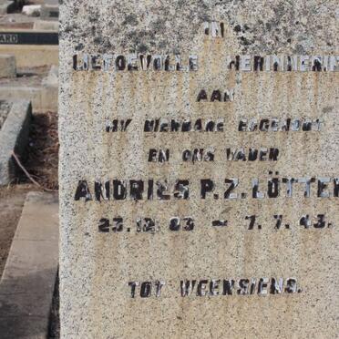 LOTTER Andries P.Z. 1883-1943