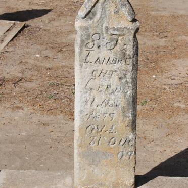 LAMBRECHTS S.J. 1879-1909