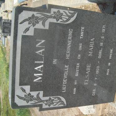 MALAN Elsabe Maria 1903-1971