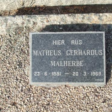 MALHERBE Matheus Gerhardus 1881-1969