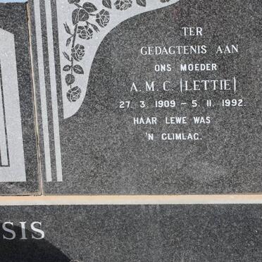 PLESSIS Pieter Daniel, du 1903-1971 &amp; A.M.C 1909-1992 