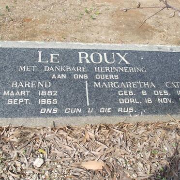 ROUX David Barend, Le 1882-1965 &amp; Margaretha Catharina 1882-1965