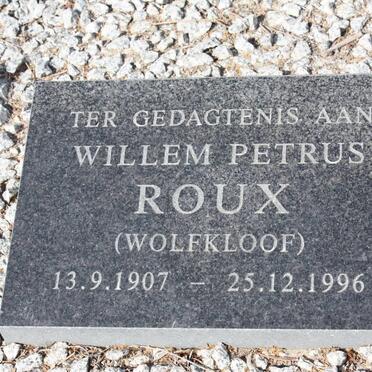 ROUX Willem Petrus 1907-1996