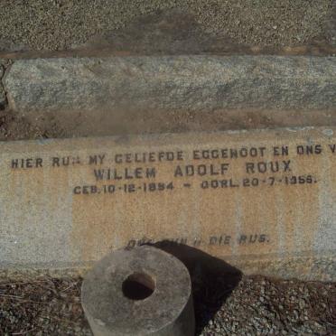 ROUX Willem Adolf 1854-1956