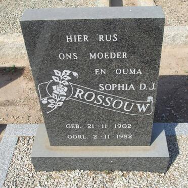 ROSSOUW Sophia D.J. 1902-1982