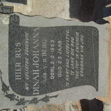 VISSER Dinah Johanna nee v.d. BERG -1953