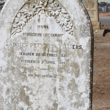 VILLIERS Andries Petrus, de 1836-1905
