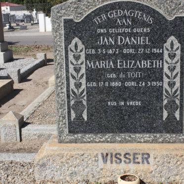 VISSER Jan Daniel 1873-1944 &amp; Maria Elizabeth DU TOIT 1880-1950