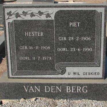 BERG Piet, van den 1906-1990 &amp; Hester 1908-1979