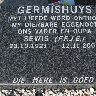 GERMISHUYS F.F.J.E. 1921-2006