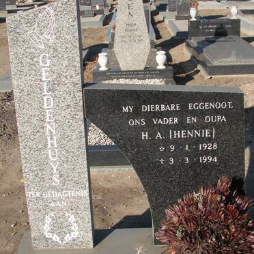 GELDENHUYS H.A. 1928-1994