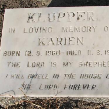 KLOPPER Karien 1966-1983