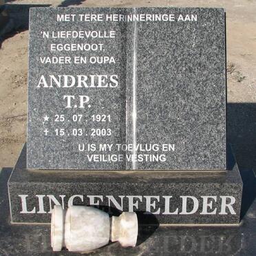 LINGENFELDER Andries T.P. 1921-2003