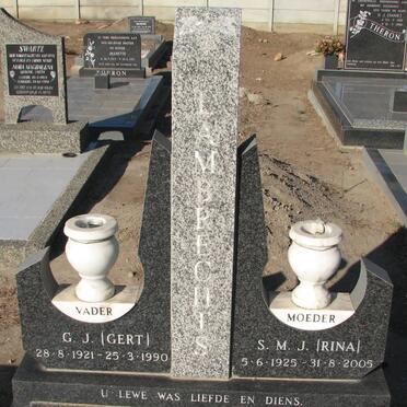 LAMBRECHTS G.J. 1921-1990 &amp; S.M.J. 1925-2005