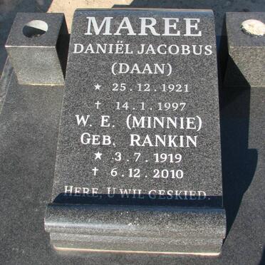 MAREE Daniel Jacobus 1921-1997 &amp; W.E. RANKIN 1919-2010