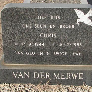 MERWE Chris, van der 1944-1983