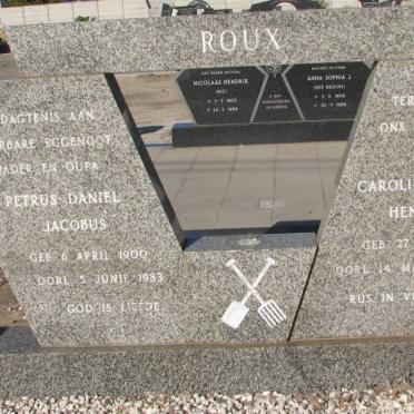 ROUX Petrus Daniel Jacobus 1900-1983 &amp; Carolina Johanna Hendrina 1911-1989