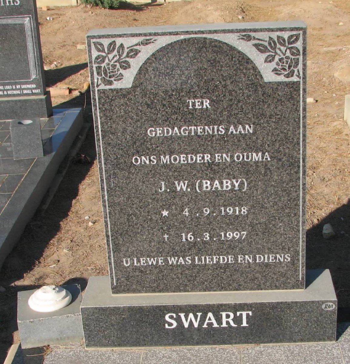 SWART J.W. 1918-1997