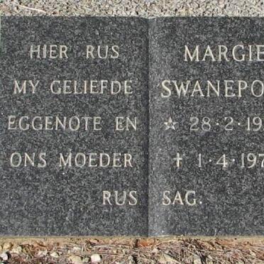 SWANEPOEL Margie 1933-1979