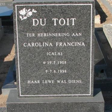 TOIT Carolina Francina, du 1908-1998