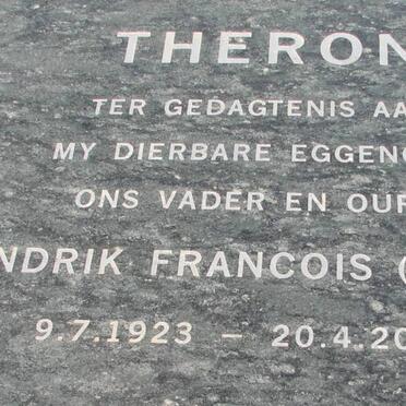 THERON Hendrik Francois 1923-2003