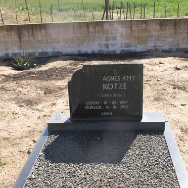 KOTZE Agnes Amy nee STEYN 1907-2005 