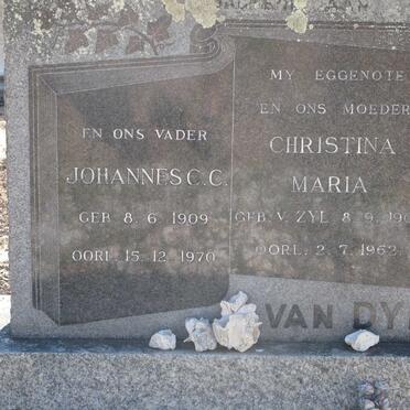 DYK Johannes C.C., van 1909-1970 &amp; Christina Maria VAN ZYL 1903-1962 