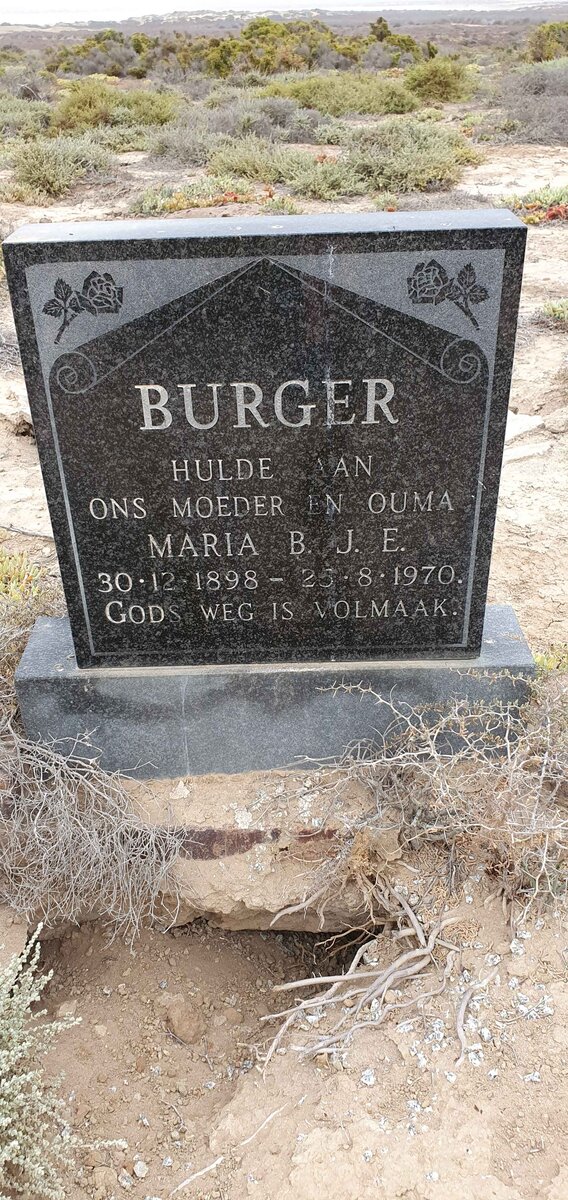 BURGER Maria B.J.E. 1898-1970
