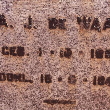 WAAL A.J., de 1886-1949