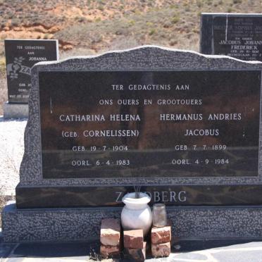 ZANDBERG Hermanus Andries Jacobus 1899-1984 &amp; Catharina Helena CORNELISSEN 1904-1983