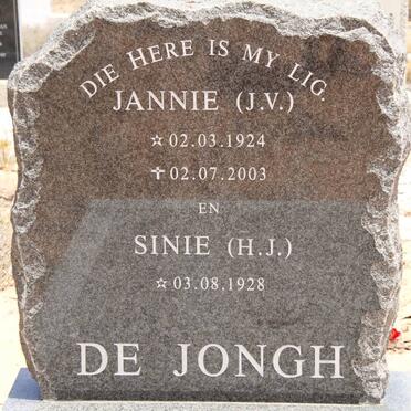 JONGH J.V., de 1924-2003 &amp; H.J. 1928-