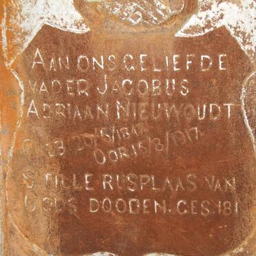 NIEUWOUDT Jacobus Adriaan 1847-1917